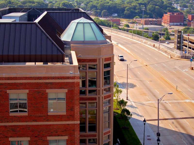 sadie heath cabaniss hall looking east up leigh street