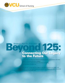 cover page of the school's strategic plan, Beyond 125: Connecting Our Legacy to the Future