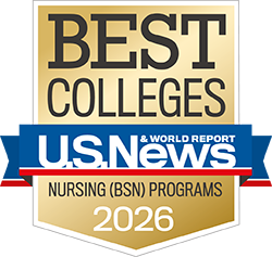 u.s. news and world report badge noting the v.c.u. school of nursing as one of its best colleges for nursing b.s.n. programs for 2026